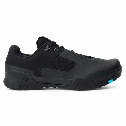 Chaussures VTT Crankbrothers Mallet Enduro Lace Noir/Bleu — profil extérieur
