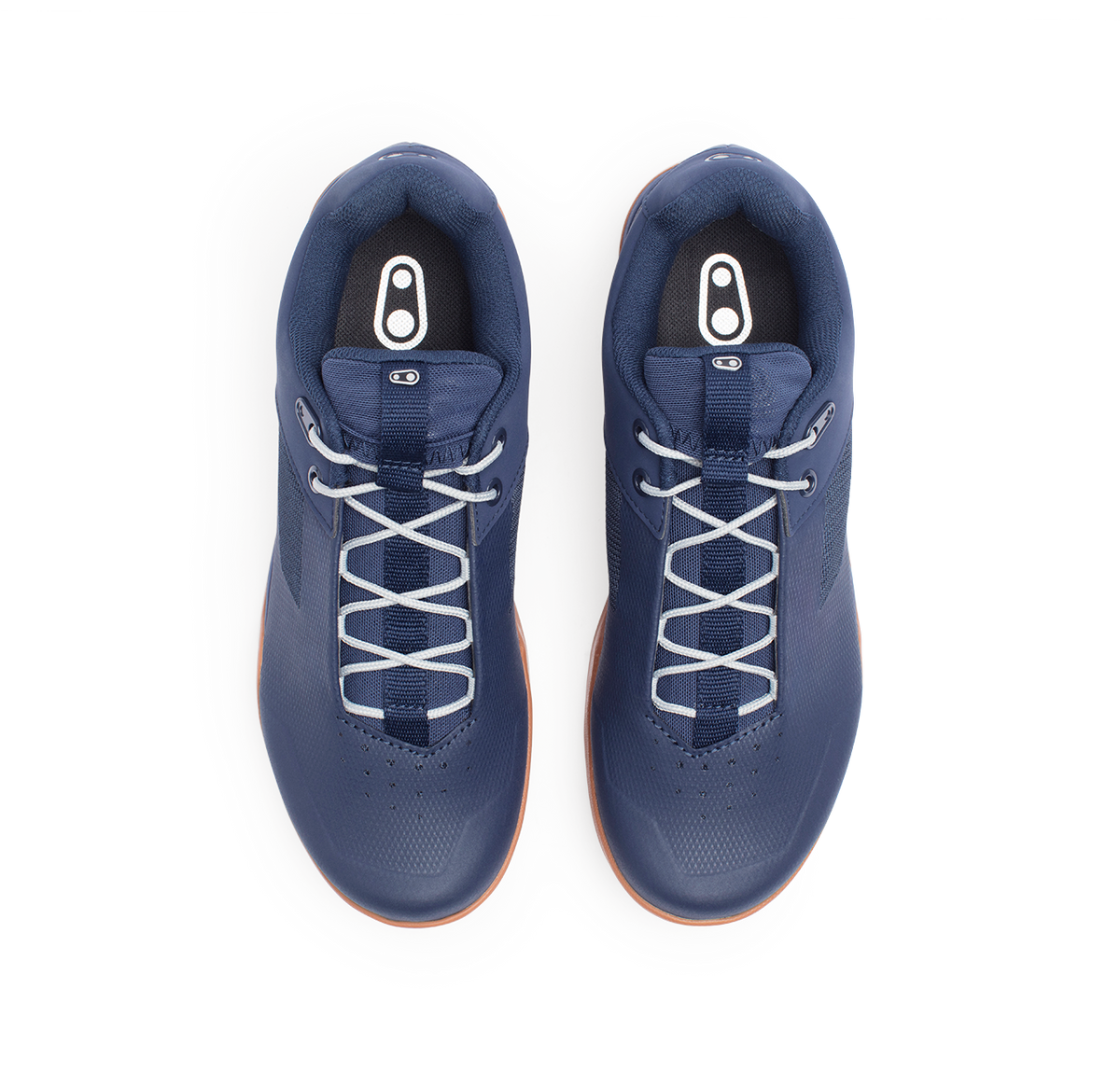 MTB-schoenen CRANKBROTHERS STAMP LACE FLAT blauw/zilver — bovenaanzicht