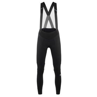 Lange fietsbroek met bretels ASSOS UMA GT EISENHERZ ULTRAZ WINTER S11 voor dames, zwart — witte achtergrond, 2000 x 2000