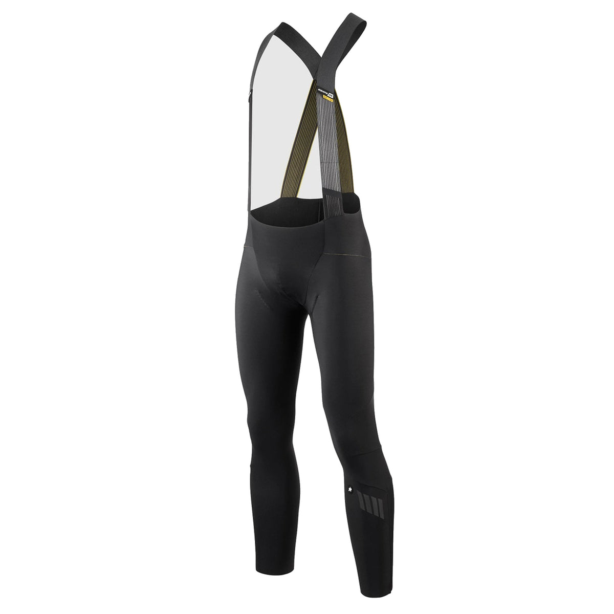 Lange fietsbroek met bretels ASSOS EQUIPE RS SPRING FALL S11, zwart — witte achtergrond, 2000 x 2000