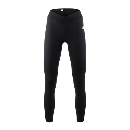 Lange fietsbroek ASSOS TACTICA POST RIDE T5 voor dames zwart — witte achtergrond, 2000 x 2000