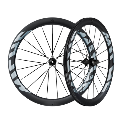 Paire de Roues MICHE DEVA RD 52 Tubeless Ready (Center Lock) Noir/Argent