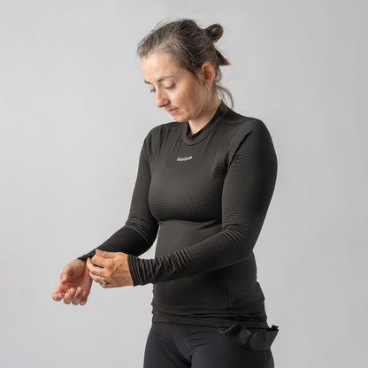 GRIPGRAB RIDE winterondershirt voor dames met lange mouwen zwart