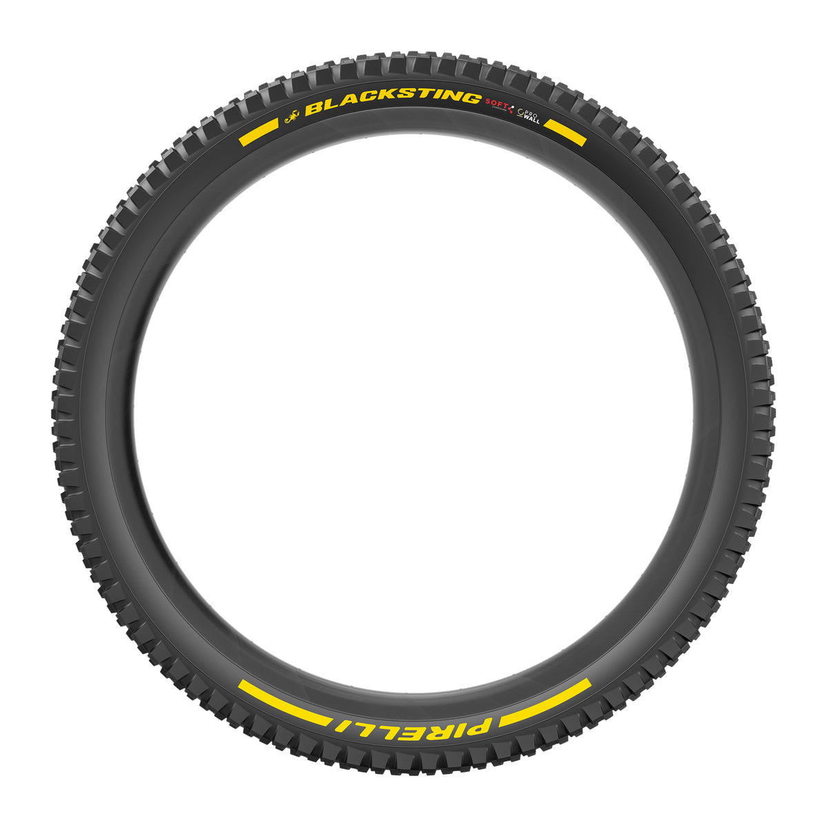 PIRELLI SCORPION BLACK STING buitenband 27.5x2.40 Soft ProWall Tubeless Ready vouwbaar zwart/geel Team Edition