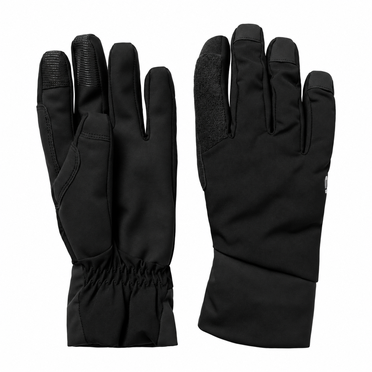 Zwarte ENDURA LOOP WATERPROOF-handschoenen op een witte achtergrond