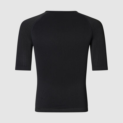 GRIPGRAB PACR naadloos ondershirt voor lente en herfst met korte mouwen zwart