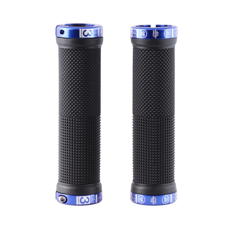 Grips SB3 KHEOPS Lock-On 129 mm Noir/Bleu