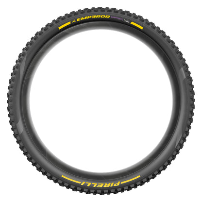 Pneu PIRELLI SCORPION EMPEROR 29x2.40 Supersoft DualWall Tubeless Ready Souple Noir/Jaune Team Edition