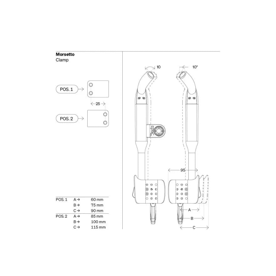 DEDA FAST PRO stuurverlengstukken voor Sram blips