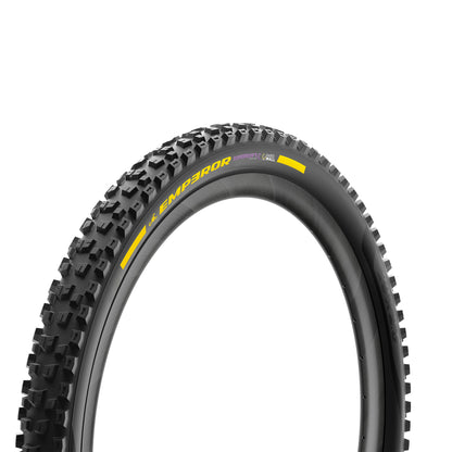 Pneu PIRELLI SCORPION EMPEROR 29x2.40 Supersoft HardWall Tubeless Ready Souple Noir/Jaune Team Edition