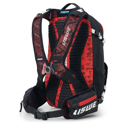 Rugzak met Geïntegreerde Rugprotector USWE FLOW 16 L Zwart/Rood