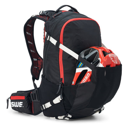 Rugzak met Geïntegreerde Rugprotector USWE FLOW 16 L Zwart/Rood