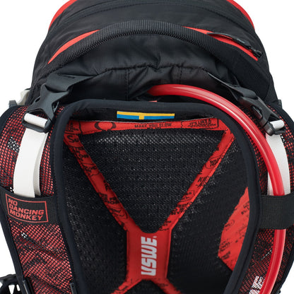 Rugzak met Geïntegreerde Rugprotector USWE FLOW 16 L Zwart/Rood