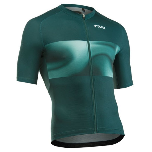 Maillot NORTHWAVE FORCE EVO Manches Courtes Vert