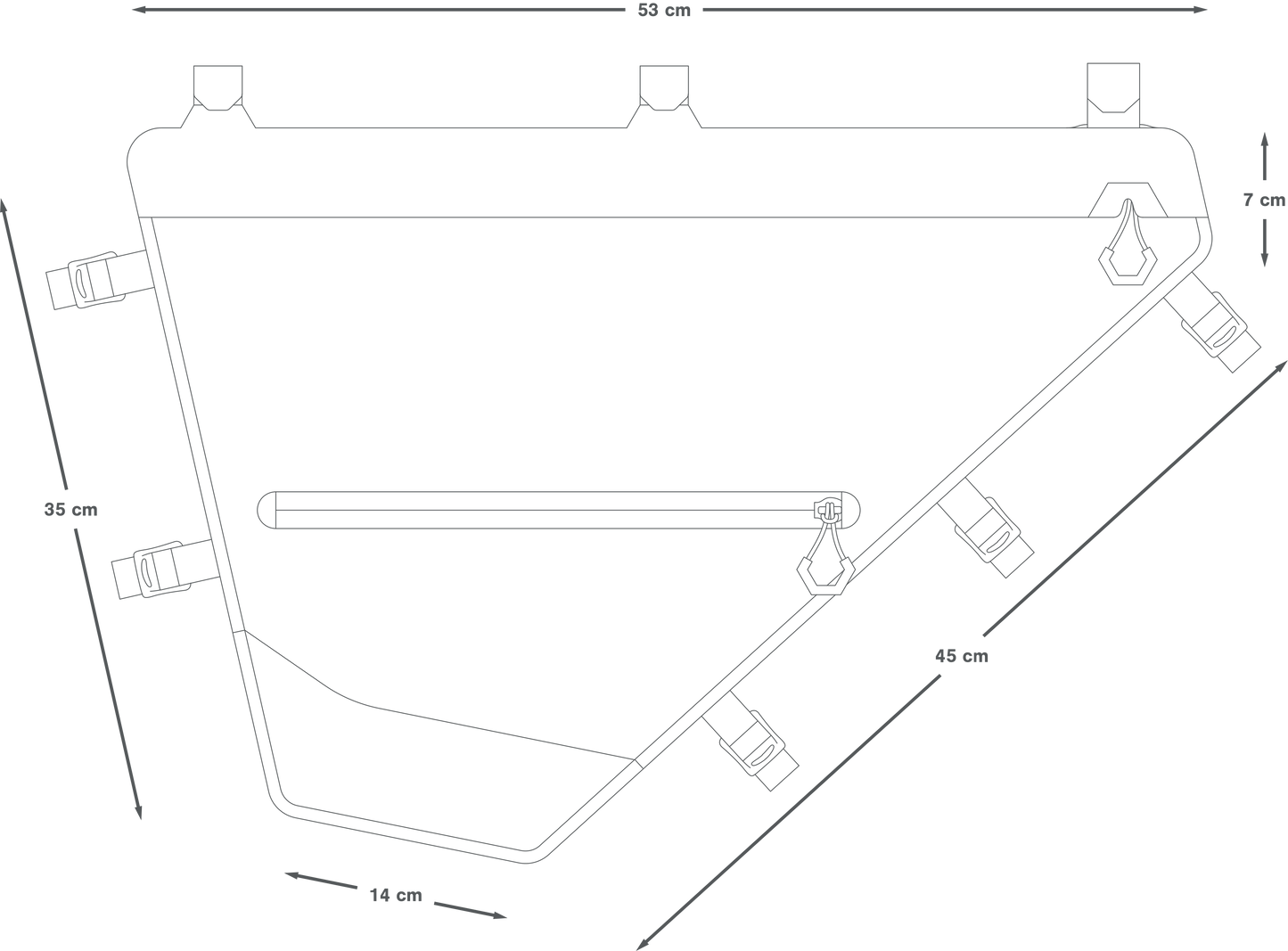 Frametas APIDURA EXPEDITION FULL FRAME PACK L 14 L Zwart