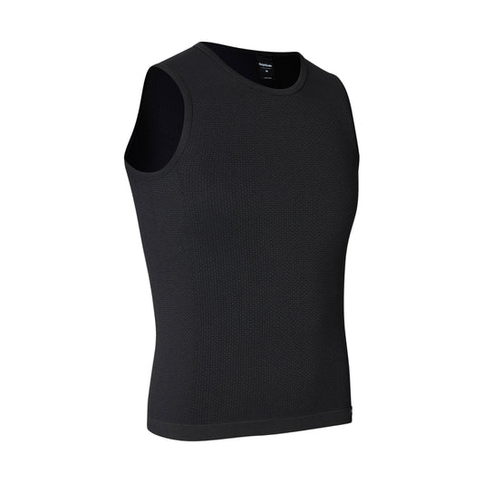 GRIPGRAB PACR naadloos ondershirt zonder mouwen voor lente en herfst zwart