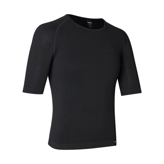 GRIPGRAB PACR naadloos ondershirt voor lente en herfst met korte mouwen zwart
