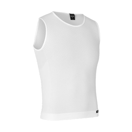GRIPGRAB PACR naadloos zomerondershirt zonder mouwen wit