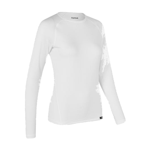 Thermisch damesonderhemd met lange mouwen GRIPGRAB RIDE THERMAL wit