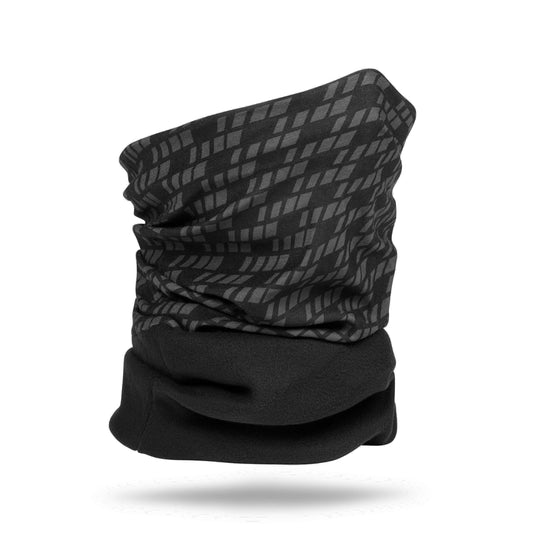 Multifunctionele thermische fleece nekwarmer GRIPGRAB zwart