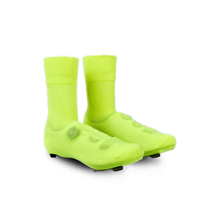 GripGrab Primavera gebreide overschoenen voor lente en herfst voor racefietsschoenen geel