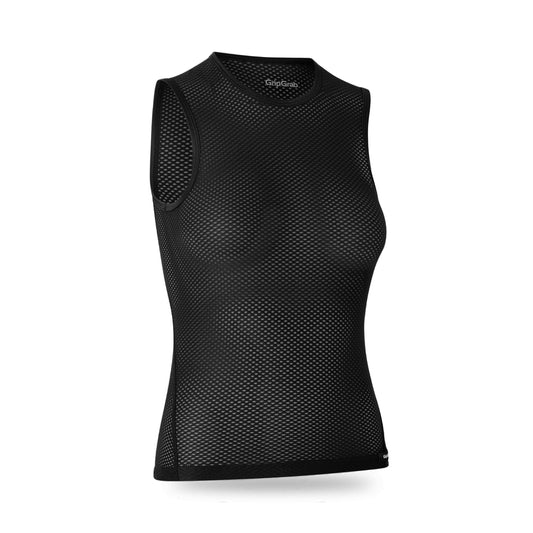 GripGrab ultralicht mesh ondershirt zonder mouwen voor dames zwart