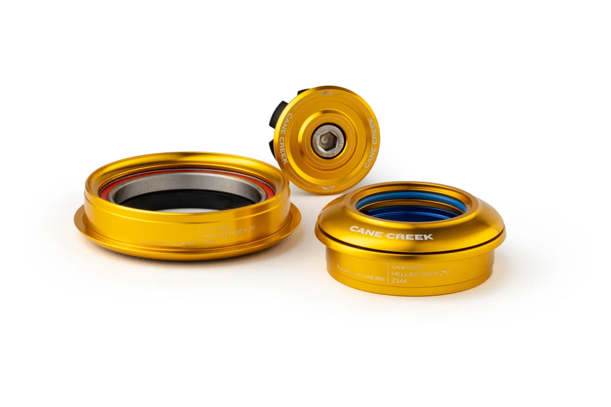 Jeu de Direction Semi-Intégré Conique CANE CREEK Hellbender 70 1"1/8-1.5" ZS44/ZS56 Or