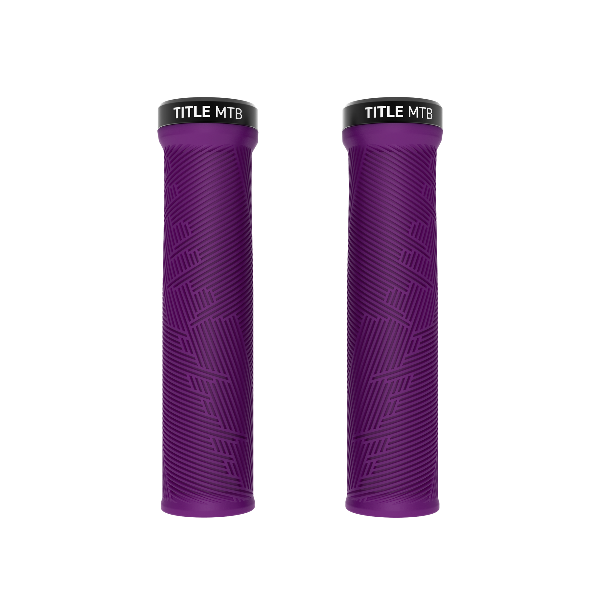 Grips Title MTB FORM Lock-On Violet - paire vue de face
