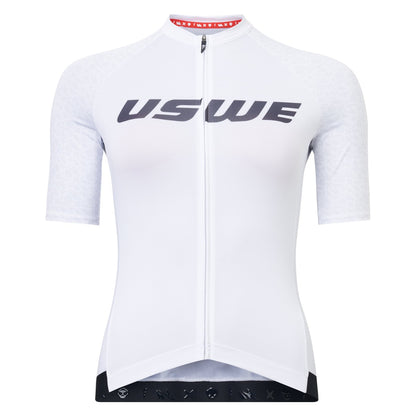 Wielershirt USWE GRUS GRAVEL Korte Mouwen Dames Wit