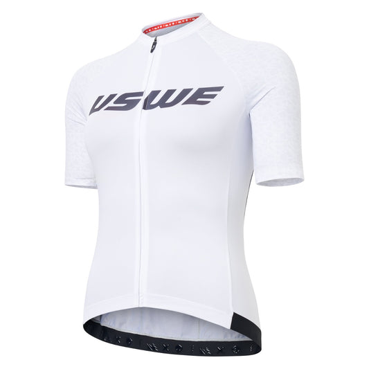 Maillot USWE GRUS GRAVEL Manches Courtes Femme Blanc