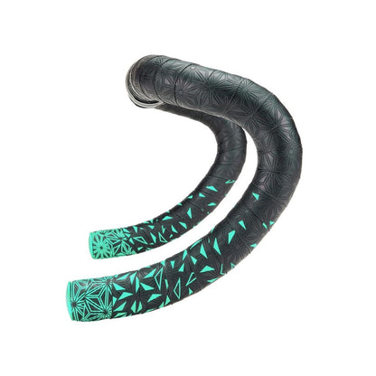 Stuurlint SUPACAZ SUPER STICKY KUSH STAR FADE Zwart/Turquoise