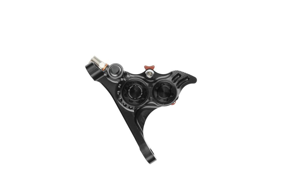 Voorremklauw HOPE RX4+ SL FMF (+20) 70mm 4 zuigers Mineraal Zwart