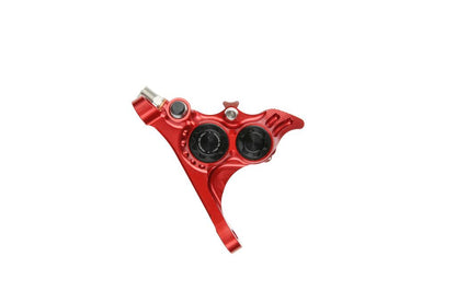 Voorste Remklauw HOPE RX4+ SL FMF (+20) 70mm 4 Zuigers Mineraal Rood