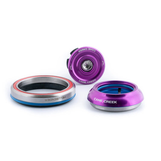Geïntegreerd conisch balhoofdstel CANE CREEK Hellbender 70 1"1/8-1.5" IS41/IS52 kort paars