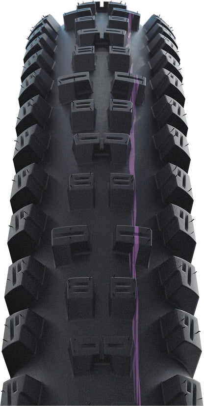 Pneu SCHWALBE TACKY CHAN 29x2.40 ADDIX ULTRASOFT SUPERDOWNHILL Tubeless Ready Souple Noir