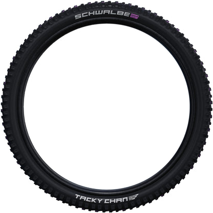 Pneu SCHWALBE TACKY CHAN 29x2.40 ADDIX ULTRASOFT SUPERDOWNHILL Tubeless Ready Souple Noir