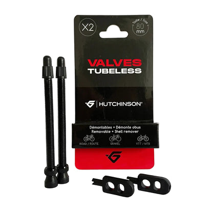Lot de 2 Valves Tubeless HUTCHINSON
