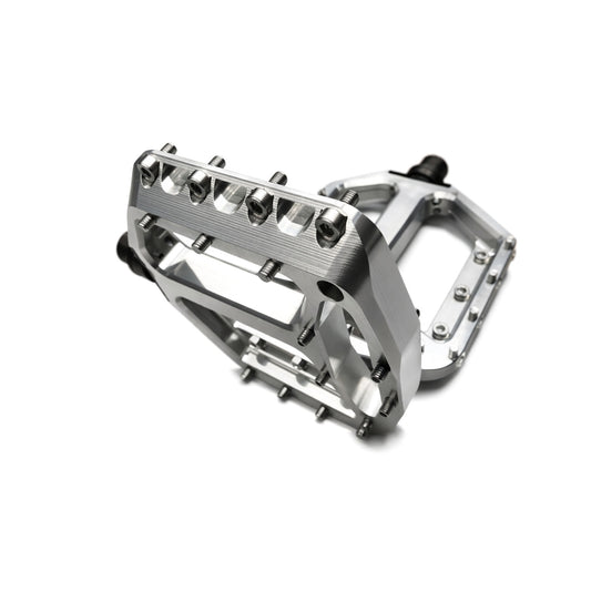 HXR COMPONENTS platformpedalen met stalen as, ongepolijst