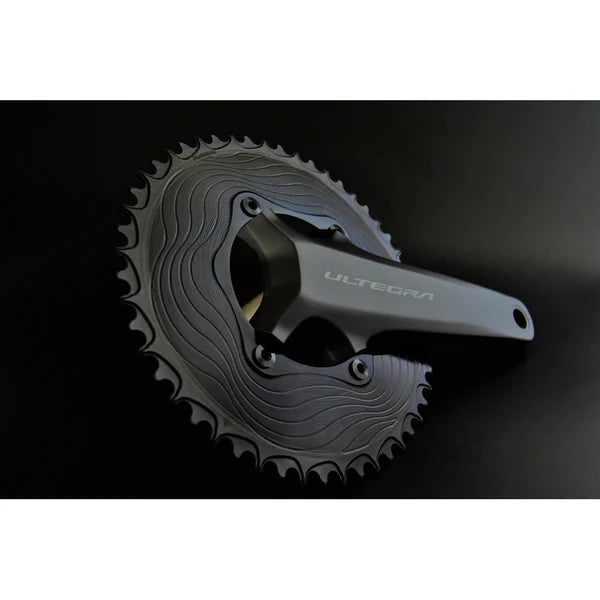 Plateau Mono 12V ALUGEAR AERO 110 BCD pour Shimano Noir