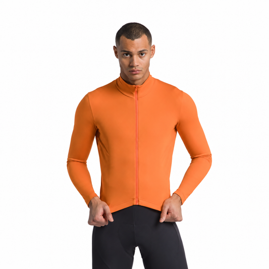 SPORTFUL CLASSIC 2 fietsjack in oranje, voorkant op witte achtergrond