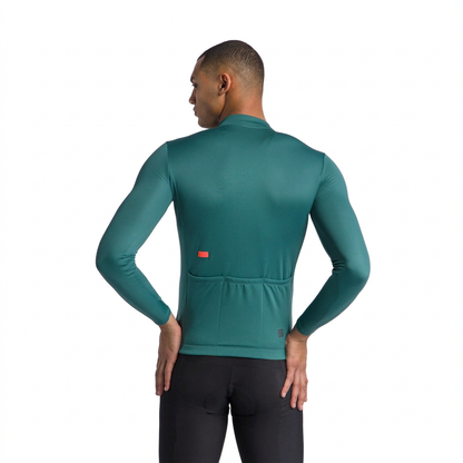 Maillot Sportful Classic vert, vue de dos sur fond blanc