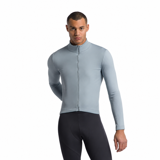 Grijs SPORTFUL CLASSIC 2 fietsjack, voorkant op witte achtergrond