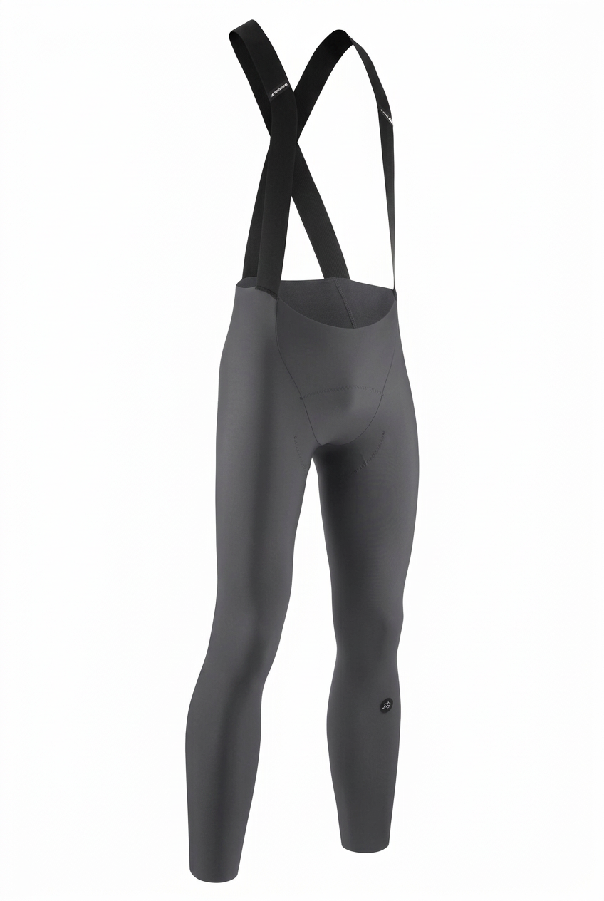 ASSOS MILLE GT SPRING FALL S11 lange fietsbroek met bretels grijs