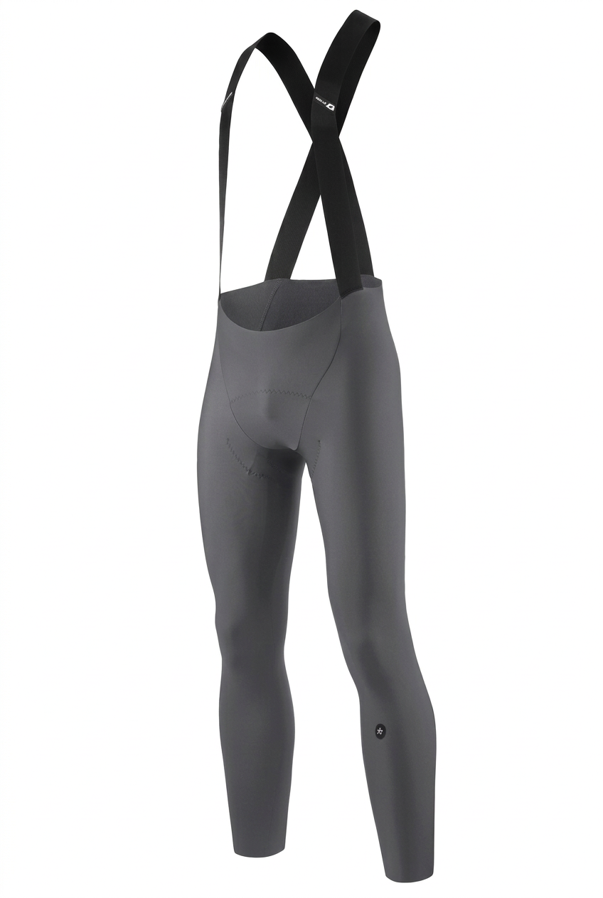 ASSOS MILLE GT SPRING FALL S11 lange fietsbroek met bretels grijs