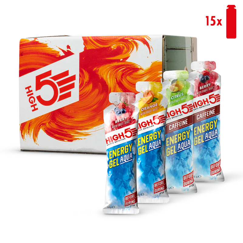 Pak High5 ENERGY GEL Aqua (15x 66g) Meng smaken