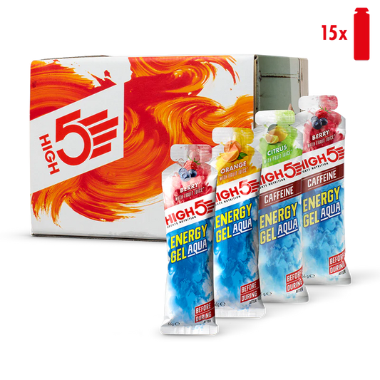 Pak High5 ENERGY GEL Aqua (15x 66g) Meng smaken
