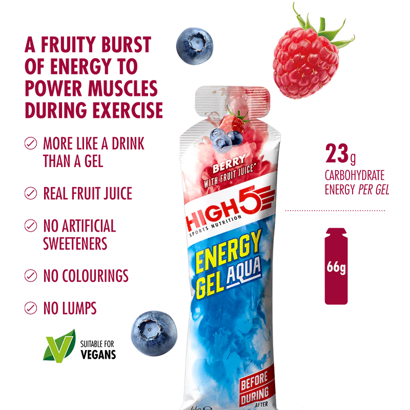 Pak High5 ENERGY GEL Aqua (15x 66g) Meng smaken