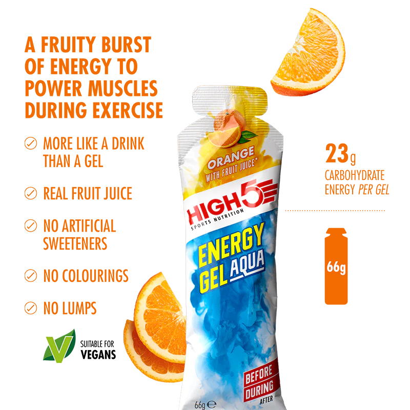 Pak High5 ENERGY GEL Aqua (15x 66g) Meng smaken