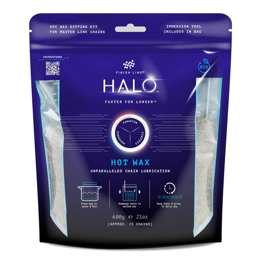 HALO WAX FINISH LINE Kettingsmeermiddel Warme waskorrels (600 g)
