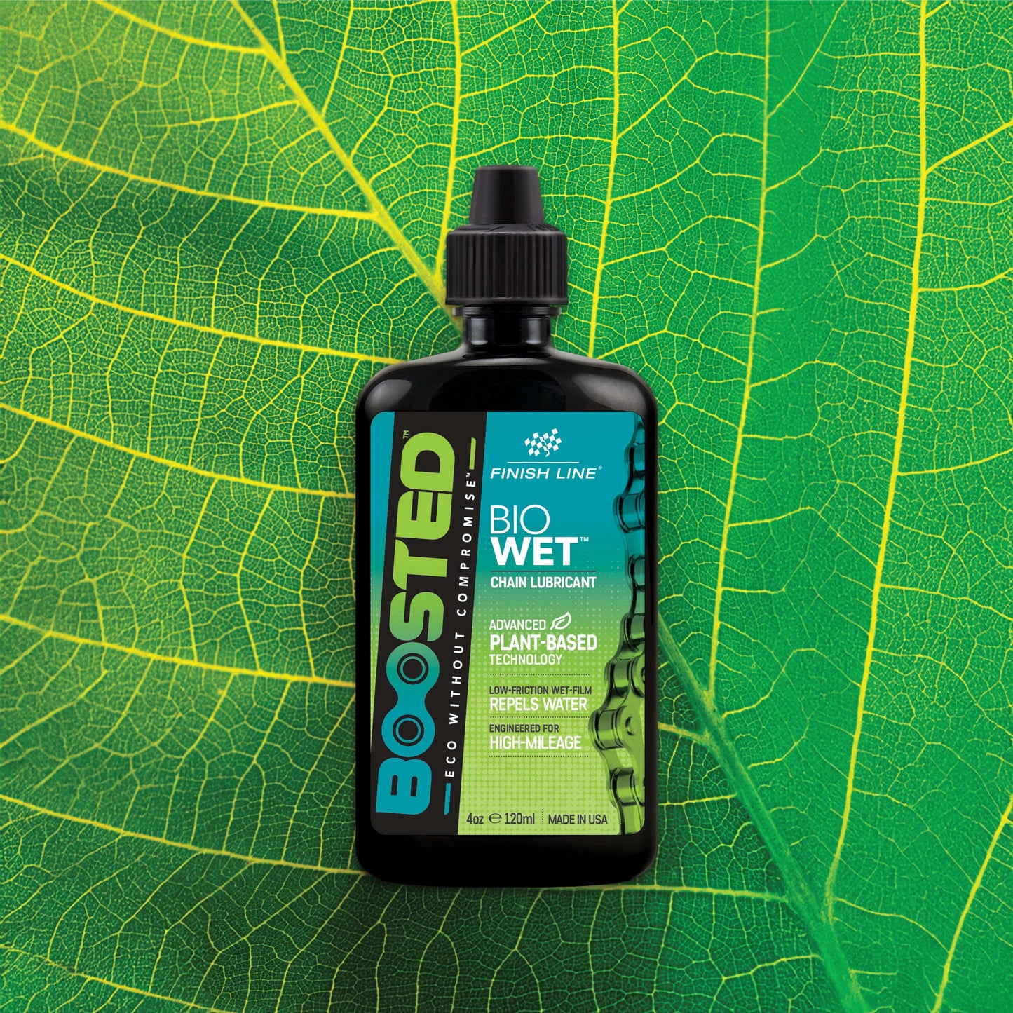 FINISH LINE BOOSTED™ BIO WET Kettingsmeermiddel (120 ml)